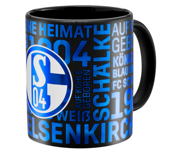 FC Schalke 04 - Kaffeebecher Metallic schwarz